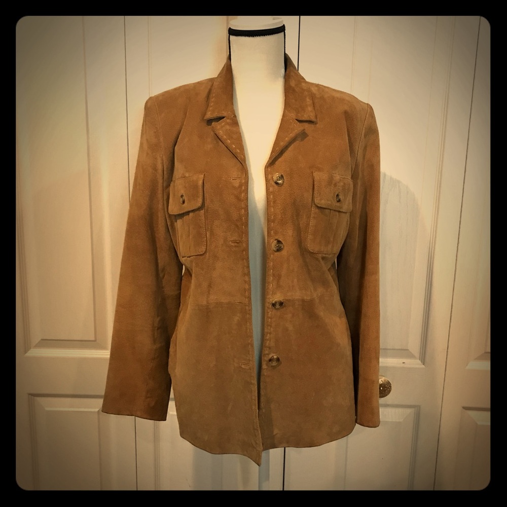 Style And Co Suede Jacket, Size M - image 1